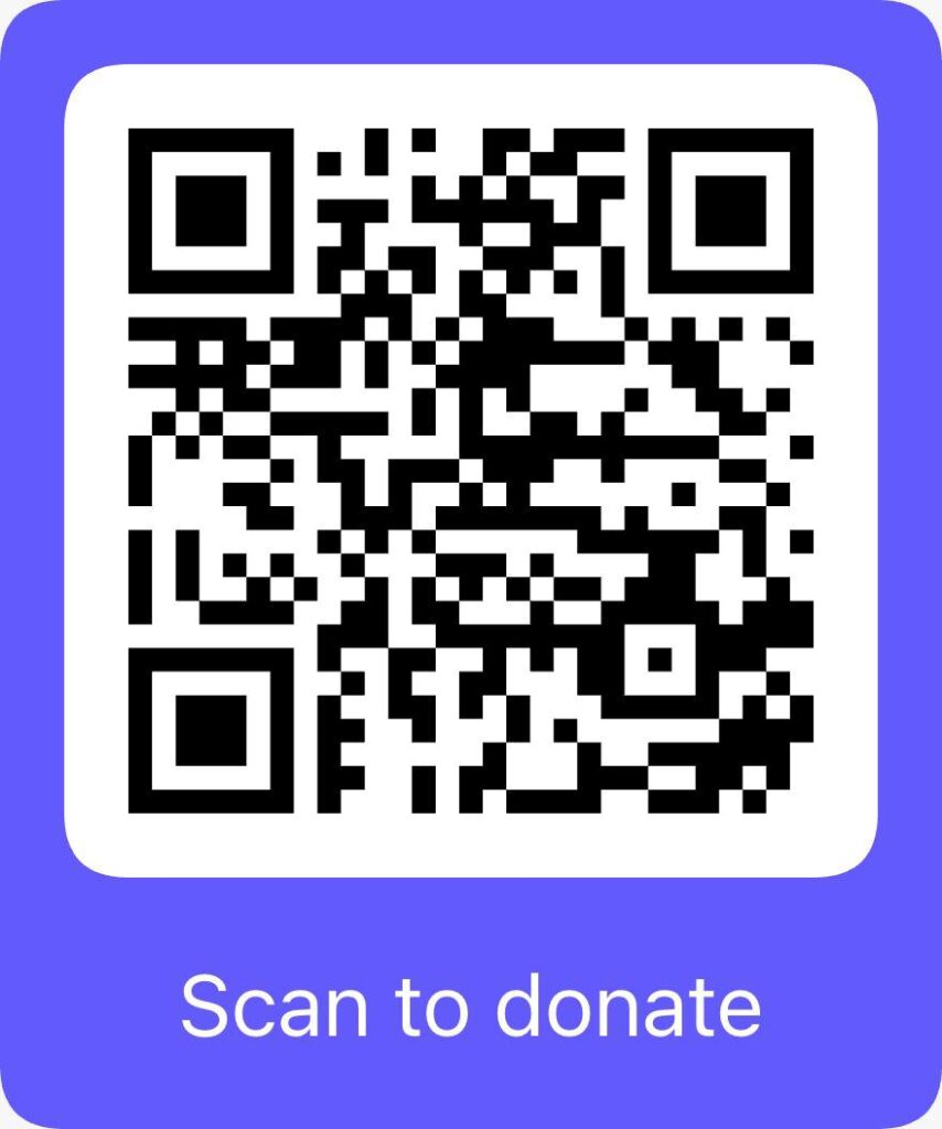 Qcode Donate Now Scan Code DONATE